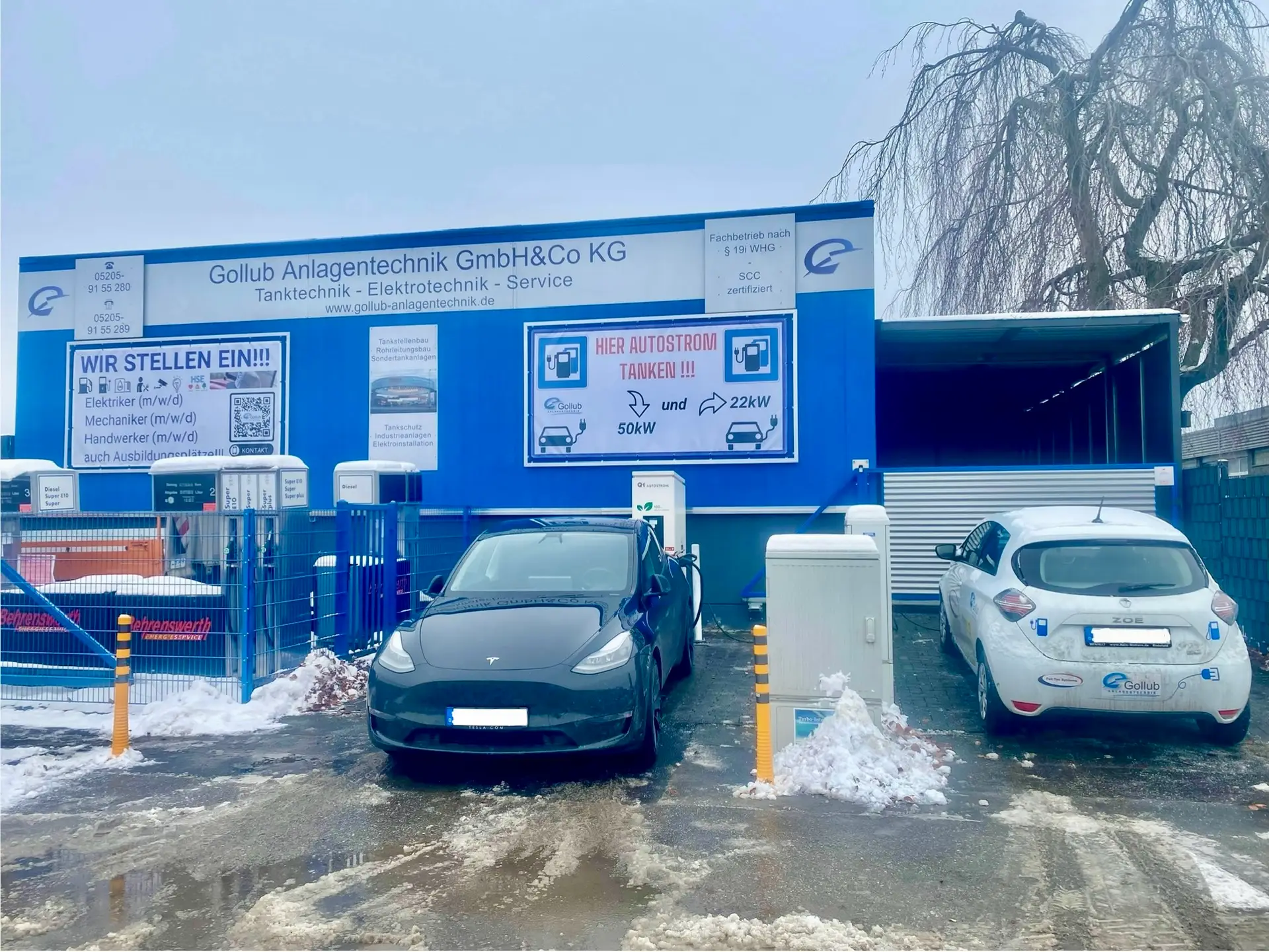 Bild Ladesäule Autostrom bei Gollub Anlagentechnik in Bielefeld